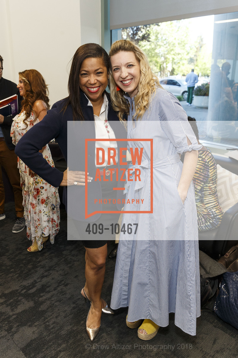Cheryl Joyner, Crystal Braswell, Millennial Tech Entrepreneurs Breakfast at Culture Shifting Weekend 2018, LinkedIn Sunnyvale. 1000 West Maude Avenue, April 20th, 2018, Photo #409-10467 Cheryl Joyner, Crystal Braswell, Photo #409-10467