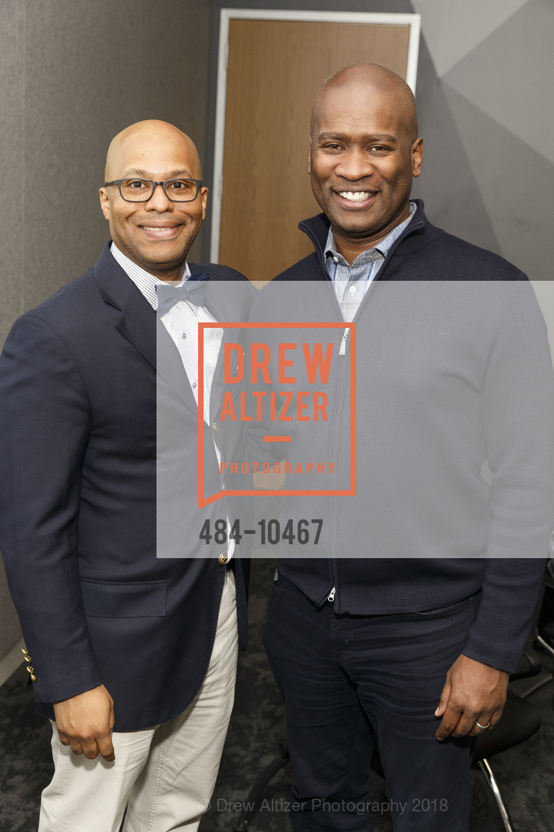 Brennon Marcano, John Dokes, Millennial Tech Entrepreneurs Breakfast at Culture Shifting Weekend 2018, LinkedIn Sunnyvale. 1000 West Maude Avenue, April 20th, 2018, Photo #484-10467 Brennon Marcano, John Dokes, Photo #484-10467