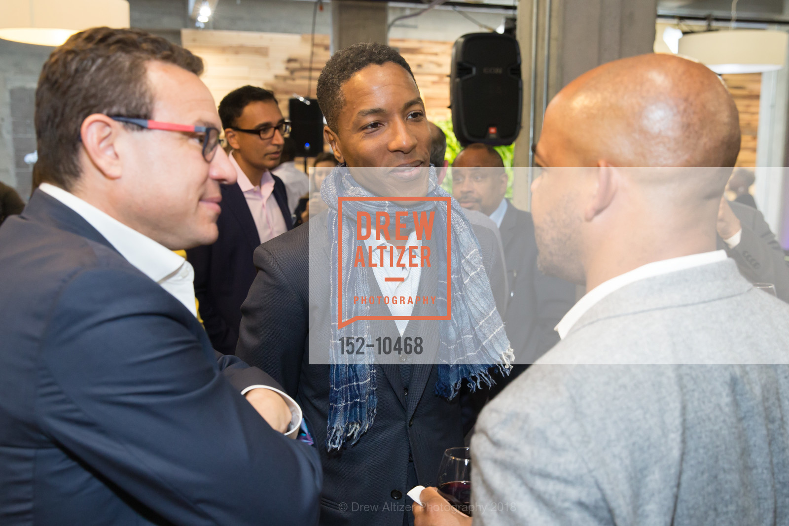 Juan Luis Betancourt, Frantz Alphonse, Fireside Chat at Culture Shifting Weekend 2018, SAP.io. 334 Brannan Street, April 20th, 2018, Photo #152-10468 Juan Luis Betancourt, Frantz Alphonse, Photo #152-10468