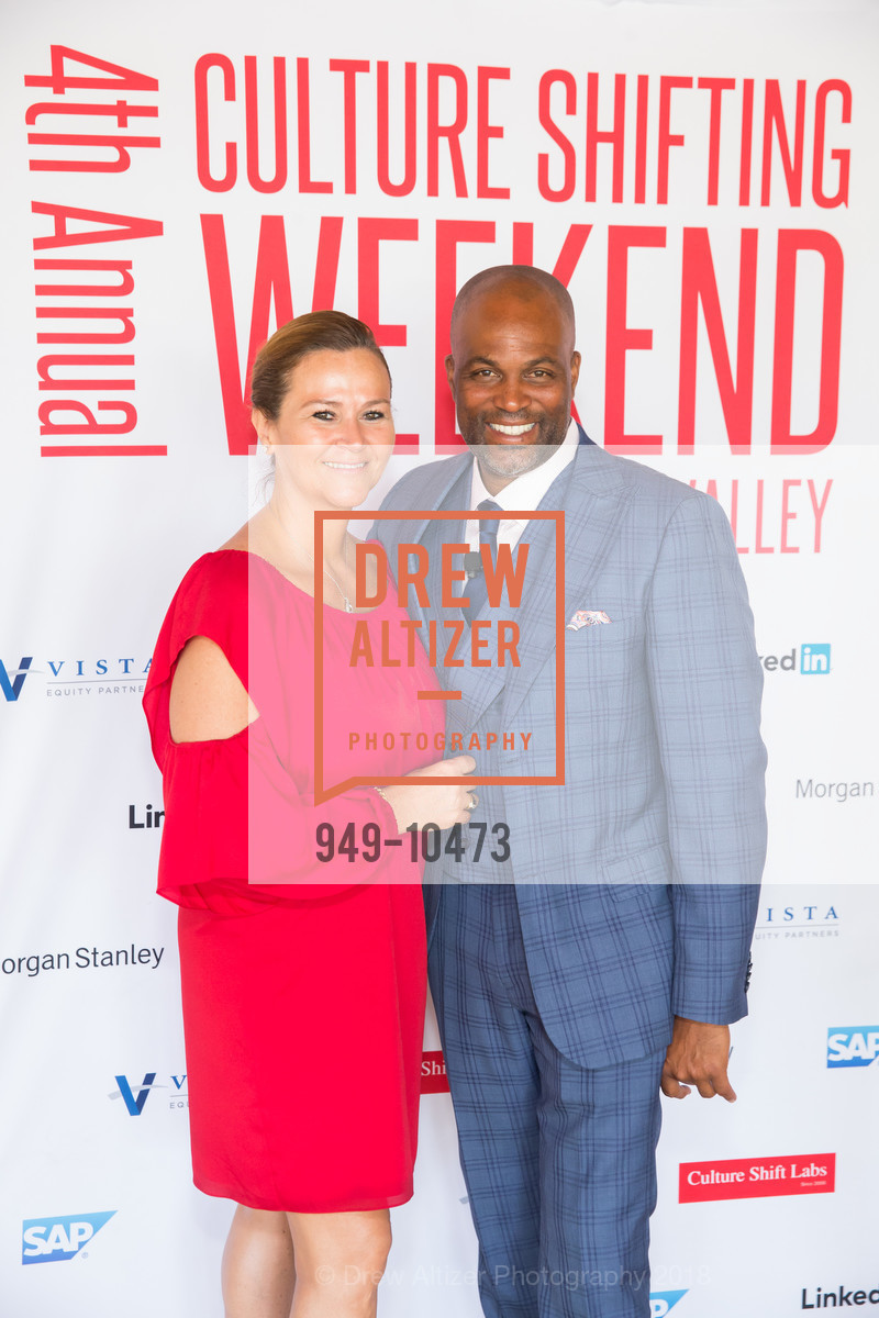 Michon Chambon, Chris Spencer, Awards Ceremony at Culture Shifting Weekend 2018, Rosewood Hotel. 2825 Sand Hill Road, April 22nd, 2018, Photo #949-10473 Michon Chambon, Chris Spencer, Photo #949-10473