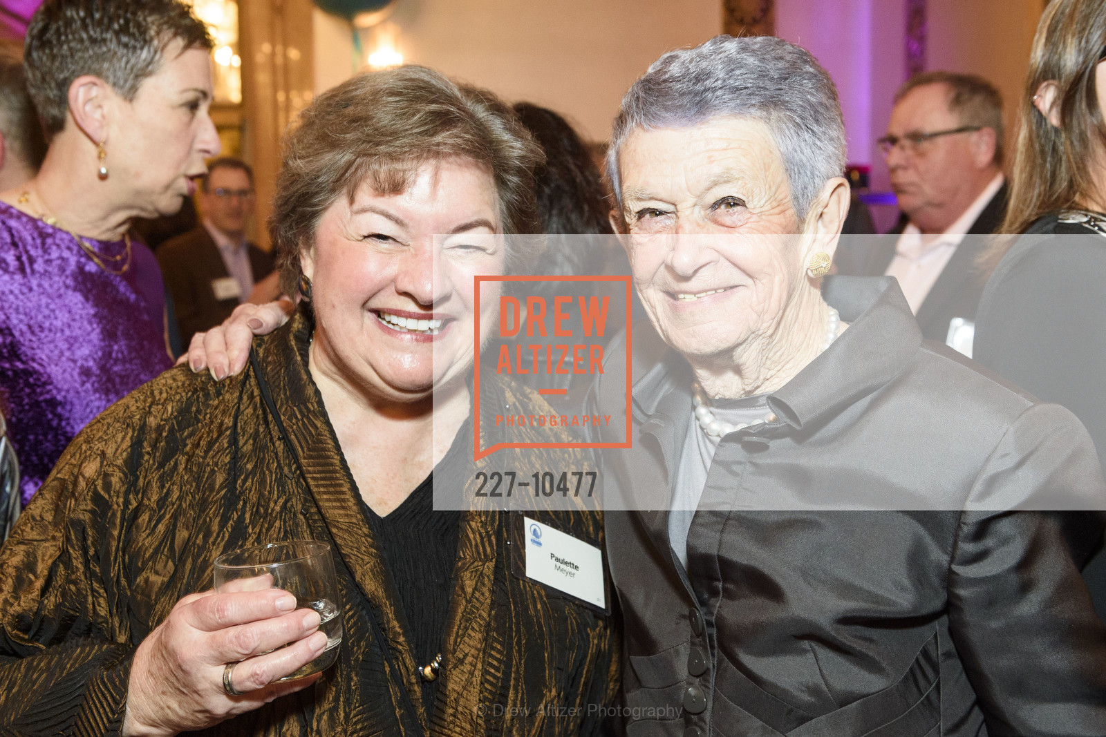 Paulette Meyer, Adele Corvin, TNDC Birthday Dinner 2018, The Westin St. Francis, Photo #227-10477 Paulette Meyer, Adele Corvin, Photo #227-10477