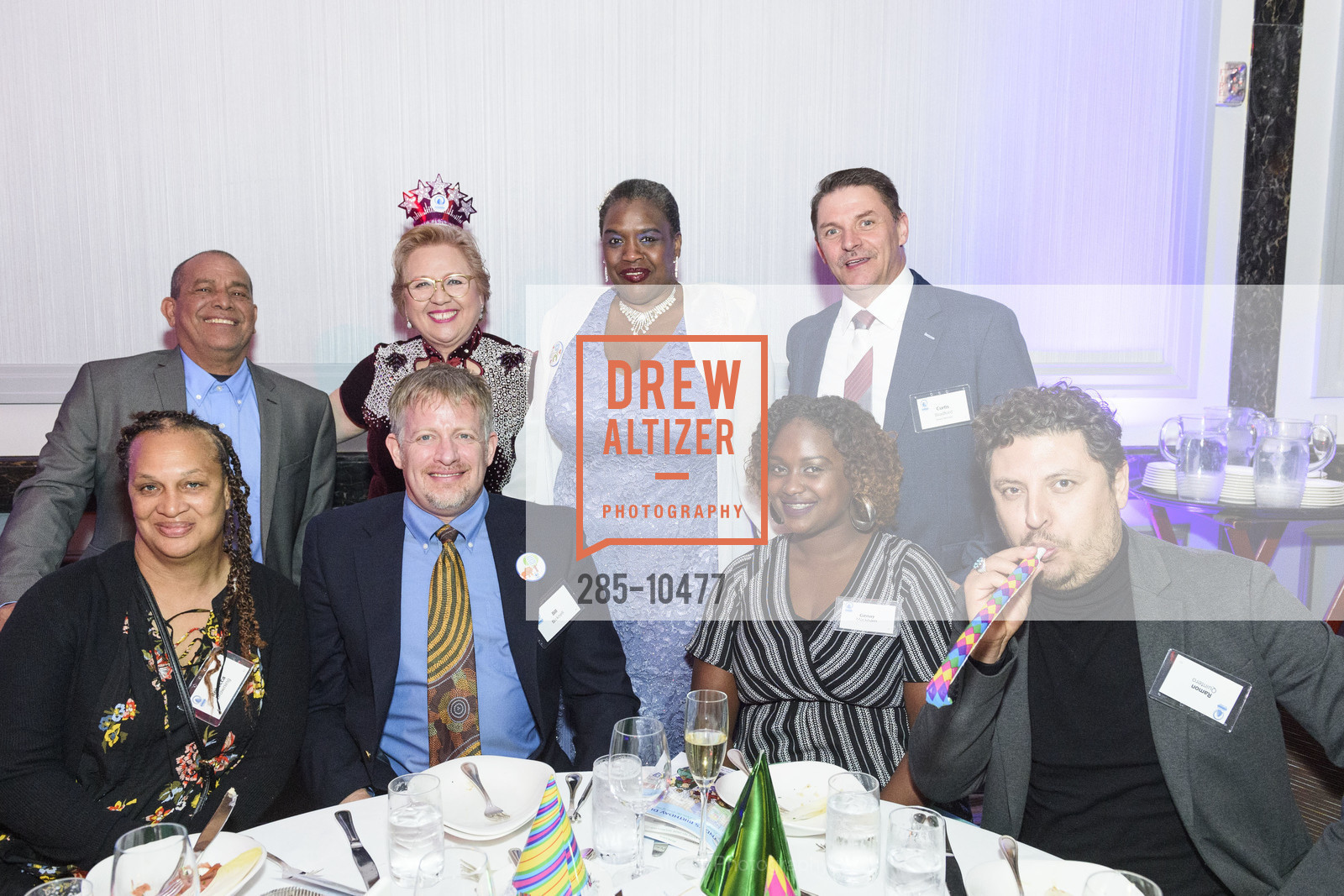 Rebecca Browning, Luis Castillo, Bill Bicknell, Siu Cheung, Debra Copes, Genay Markham, Curtis Bradshaw, Ramon Quintero, TNDC Birthday Dinner 2018, The Westin St. Francis, Photo #285-10477 Rebecca Browning, Luis Castillo, Bill Bicknell, Siu Cheung, Debra Copes, Genay Markham, Curtis Bradshaw, Ramon Quintero, Photo #285-10477