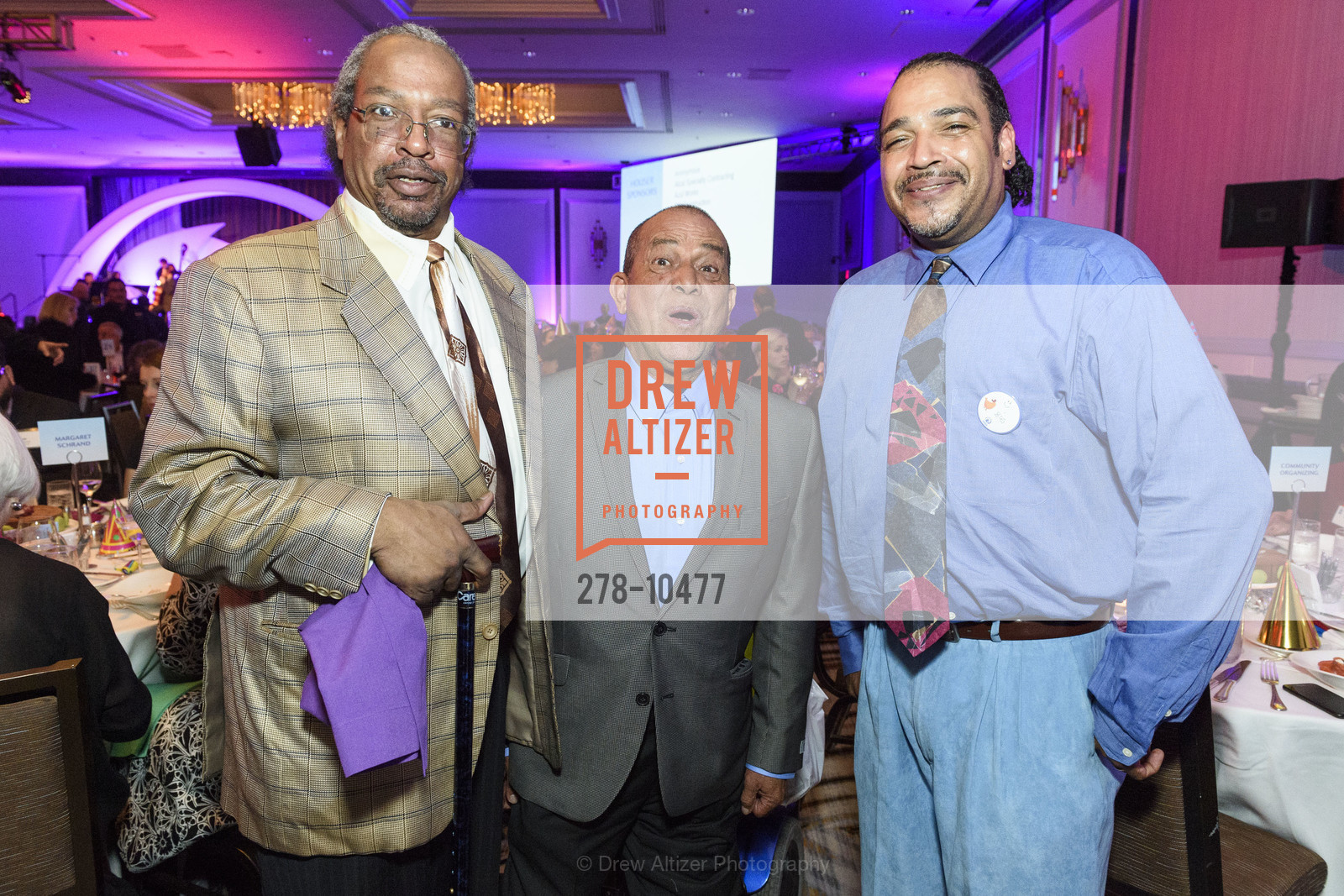 Lamarr Greely, Luis Castillo, Matthew Dudley, TNDC Birthday Dinner 2018, The Westin St. Francis, Photo #278-10477 Lamarr Greely, Luis Castillo, Matthew Dudley, Photo #278-10477