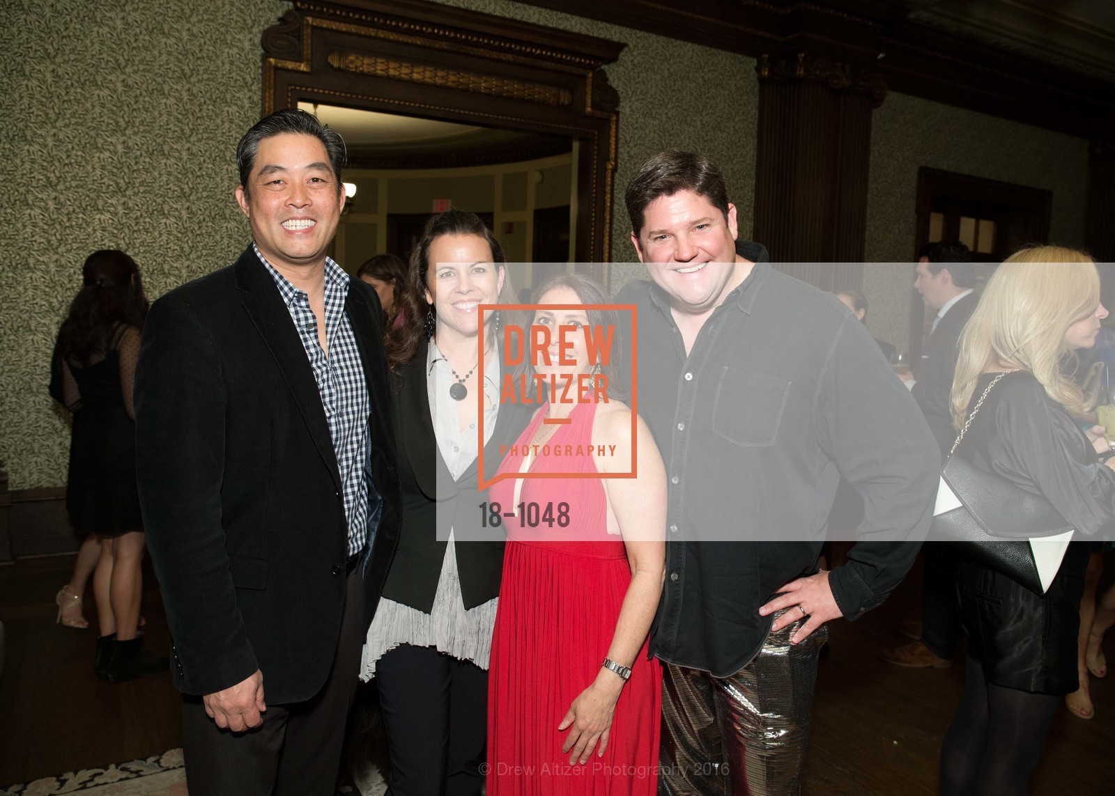 Brian Tsung, Darcy Tsung, Stacy Perry, Matthew Perry, Jeff Schlarb's Birthday: Space and Time, 800 Powell St, March 20th, 2016, Photo #18-1048 Brian Tsung, Darcy Tsung, Stacy Perry, Matthew Perry, Photo #18-1048