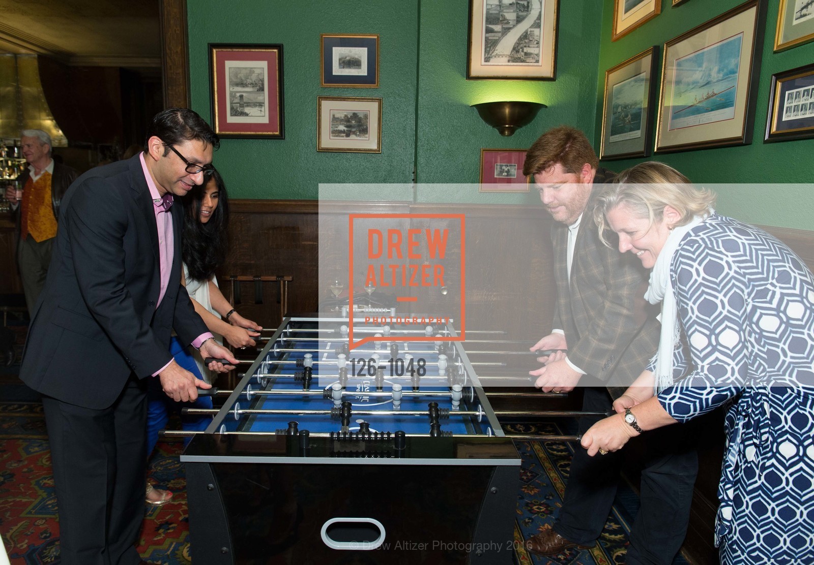 Naman Aggarwal, Priya Aggarwal, James Bruce, Marghita Bruce, Jeff Schlarb's Birthday: Space and Time, 800 Powell St, March 20th, 2016, Photo #126-1048 Naman Aggarwal, Priya Aggarwal, James Bruce, Marghita Bruce, Photo #126-1048