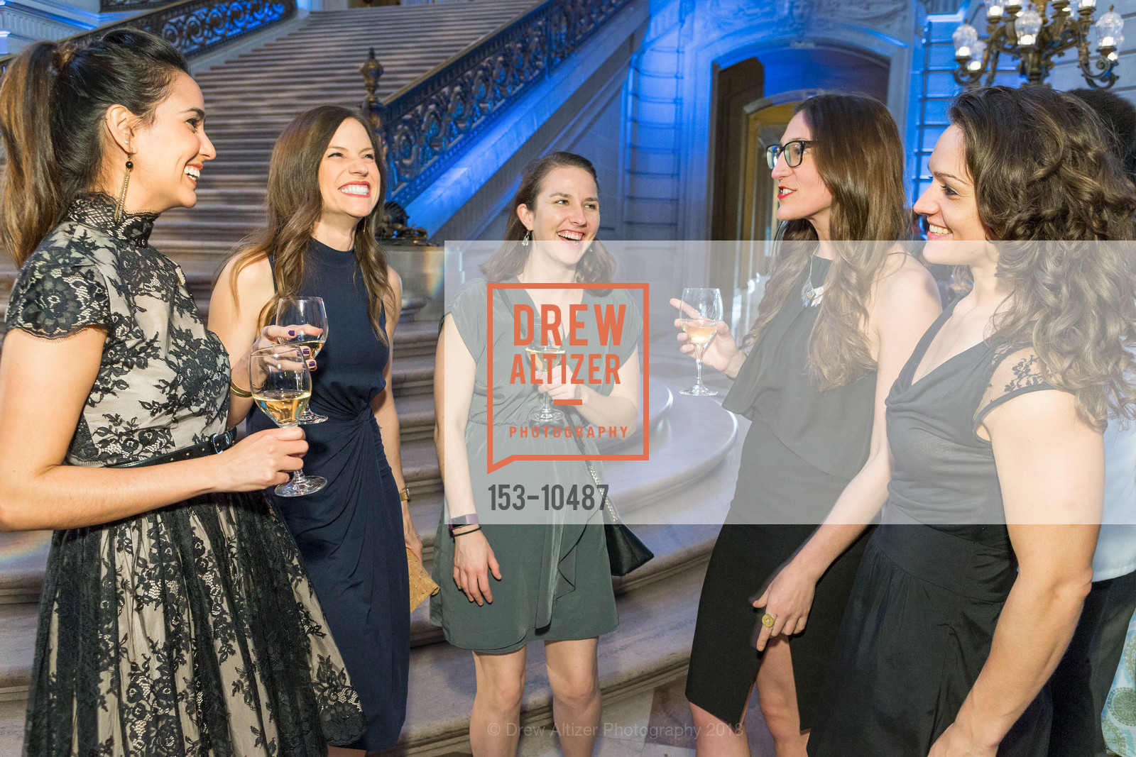 Ashley Cookerly, Lili Polastri, Molly Marsh, Rachel Bayuk, Cara Walden, St. Anthony Foundation's Annual Serving Hope Gala 2018, San Francisco City Hall. 1 Dr. Carlton B. Goodlett Place, April 26th, 2018, Photo #153-10487 Ashley Cookerly, Lili Polastri, Molly Marsh, Rachel Bayuk, Cara Walden, Photo #153-10487