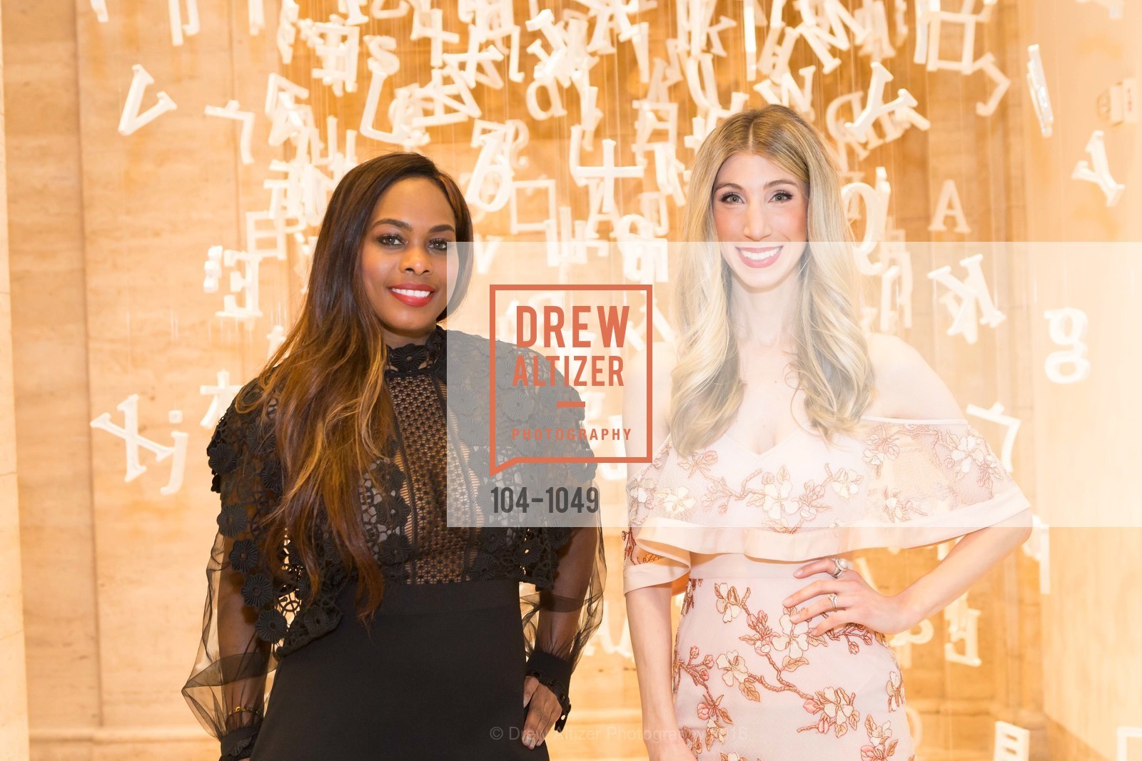 Vanessa Jean-Baptiste, Maggie Winterfeldt Clark, ENCORE! Sensorium Pre-Party, Asian Art Museum. 200 Larkin Street, March 23rd, 2016, Photo #104-1049 Vanessa Jean-Baptiste, Maggie Winterfeldt Clark, Photo #104-1049