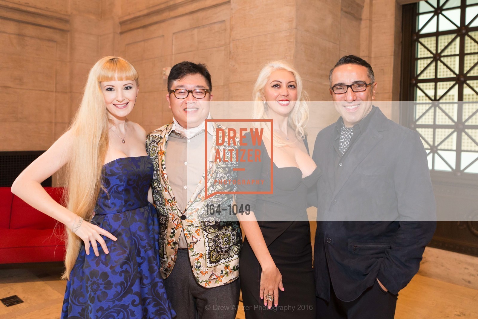 Shannyn Bessoni, Chris Tse, Simone Derayeh, Amir Borna, ENCORE! Sensorium Pre-Party, Asian Art Museum. 200 Larkin Street, March 23rd, 2016, Photo #164-1049 Shannyn Bessoni, Chris Tse, Simone Derayeh, Amir Borna, Photo #164-1049