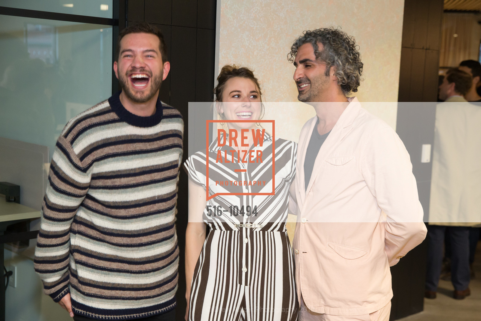 Chris Baas, Margaret Wingard, Amir Mortazavi, CANOPY Jackson Square Opening, CANOPY, 4th Floor. 595 Pacific Avenue, April 24th, 2018, Photo #516-10494 Chris Baas, Margaret Wingard, Amir Mortazavi, Photo #516-10494