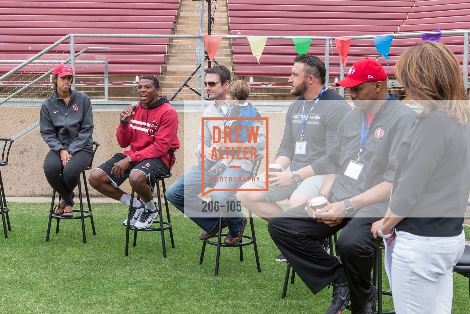 Kailee Johnson, Jordan Richards, Joe Cannon, Joe Staley, Dennis Brown, Mindi Bach, Children's Champions, Stanford Stadium. 601 Nelson Rd, May 16th, 2015,Drew Altizer, Drew Altizer Photography, full-service agency, private events, San Francisco photographer, photographer california