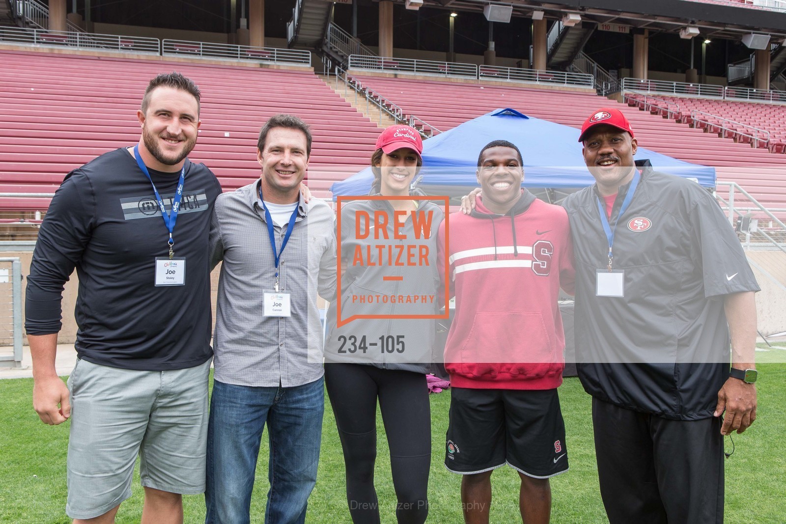 Joe Staley, Joe Cannon, Kailee Johnson, Jordan Richards, Dennis Brown, Children's Champions, Stanford Stadium. 601 Nelson Rd, May 16th, 2015,Drew Altizer, Drew Altizer Photography, full-service agency, private events, San Francisco photographer, photographer california