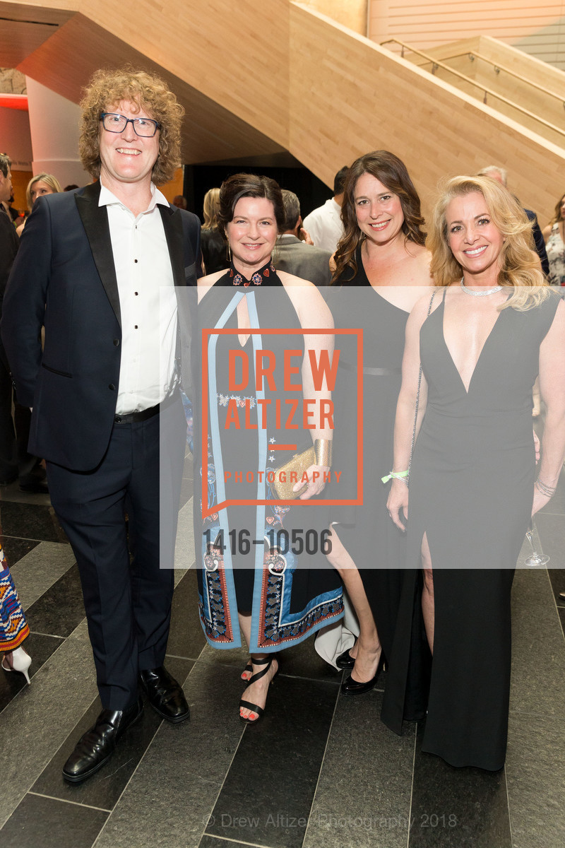 Brian Walsh, Molly Walsh, Meredith Schmidt, Joanne Pantuso, SFMOMA Modern Ball 2018, SFMOMA. 171 Natoma Street, San Francisco, CA, April 25th, 2018, Photo #1416-10506 Brian Walsh, Molly Walsh, Meredith Schmidt, Joanne Pantuso, Photo #1416-10506