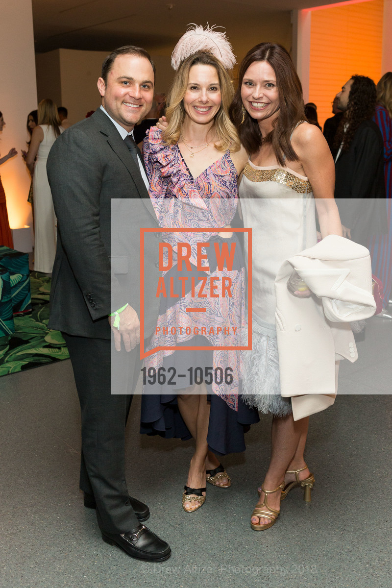JIm Kelly, Lauren Ford, Kirsten Green, SFMOMA Modern Ball 2018, SFMOMA. 171 Natoma Street, San Francisco, CA, April 25th, 2018, Photo #1962-10506 JIm Kelly, Lauren Ford, Kirsten Green, Photo #1962-10506