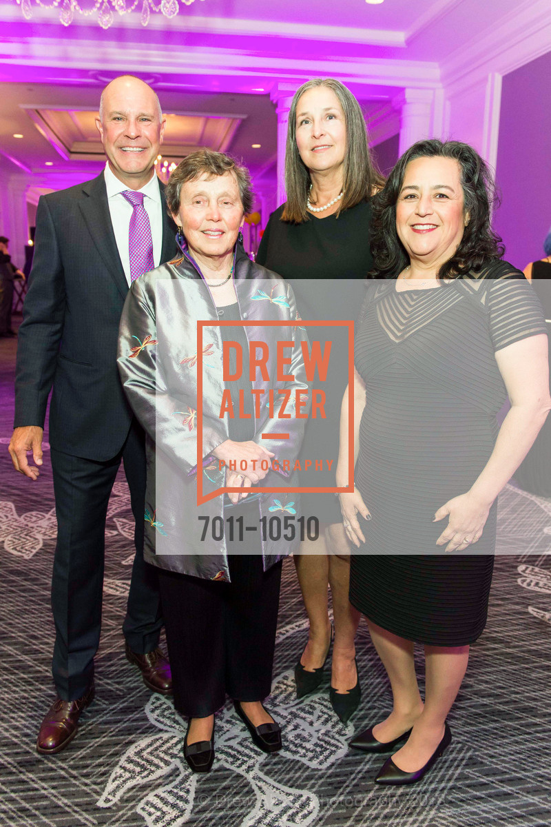 John Chiatello, Judge Nancy Davis, Lorraine Chiatello, Renee Espinoza, SFCASA Fostering Change Gala 2018: Light Shines Here, Ritz Carlton Hotel. 600 Stockton Street, April 27th, 2018, Photo #7011-10510 John Chiatello, Judge Nancy Davis, Lorraine Chiatello, Renee Espinoza, Photo #7011-10510