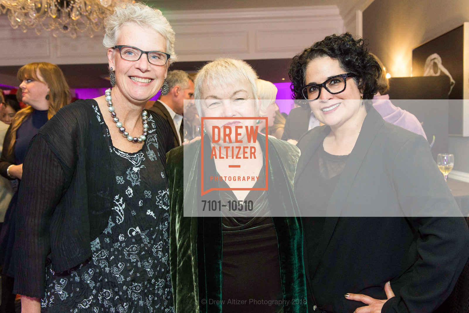 Susan Crown, Adrienne Hirt, Stephanie LeBeau, SFCASA Fostering Change Gala 2018: Light Shines Here, Ritz Carlton Hotel. 600 Stockton Street, April 27th, 2018, Photo #7101-10510 Susan Crown, Adrienne Hirt, Stephanie LeBeau, Photo #7101-10510