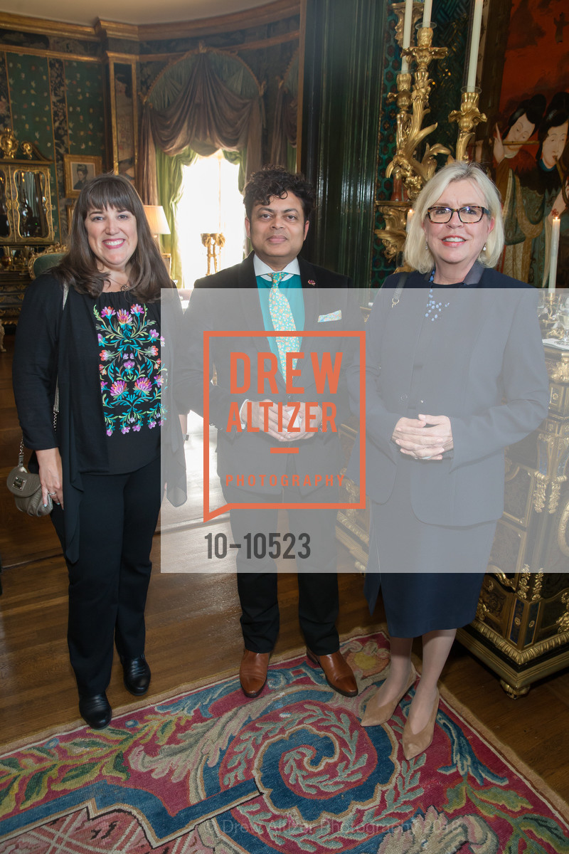 Wendy Getchell, George Jacobs, Eileen Matias, Gordon and Ann Getty Host Oakland School for the Arts, Private Residence, April 26th, 2018, Photo #10-10523 Wendy Getchell, George Jacobs, Eileen Matias, Photo #10-10523