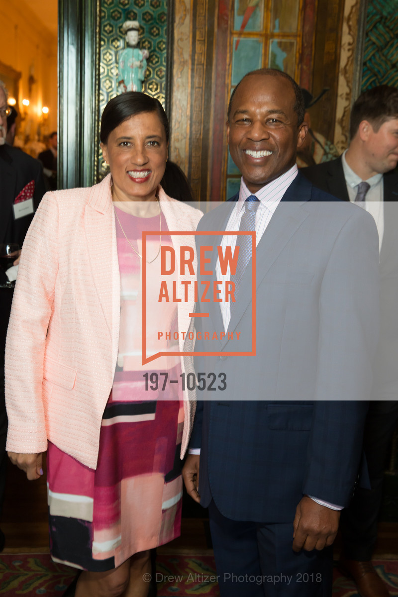 Janine Carter, Ken Brooks, Gordon and Ann Getty Host Oakland School for the Arts, Private Residence, April 26th, 2018, Photo #197-10523 Janine Carter, Ken Brooks, Photo #197-10523