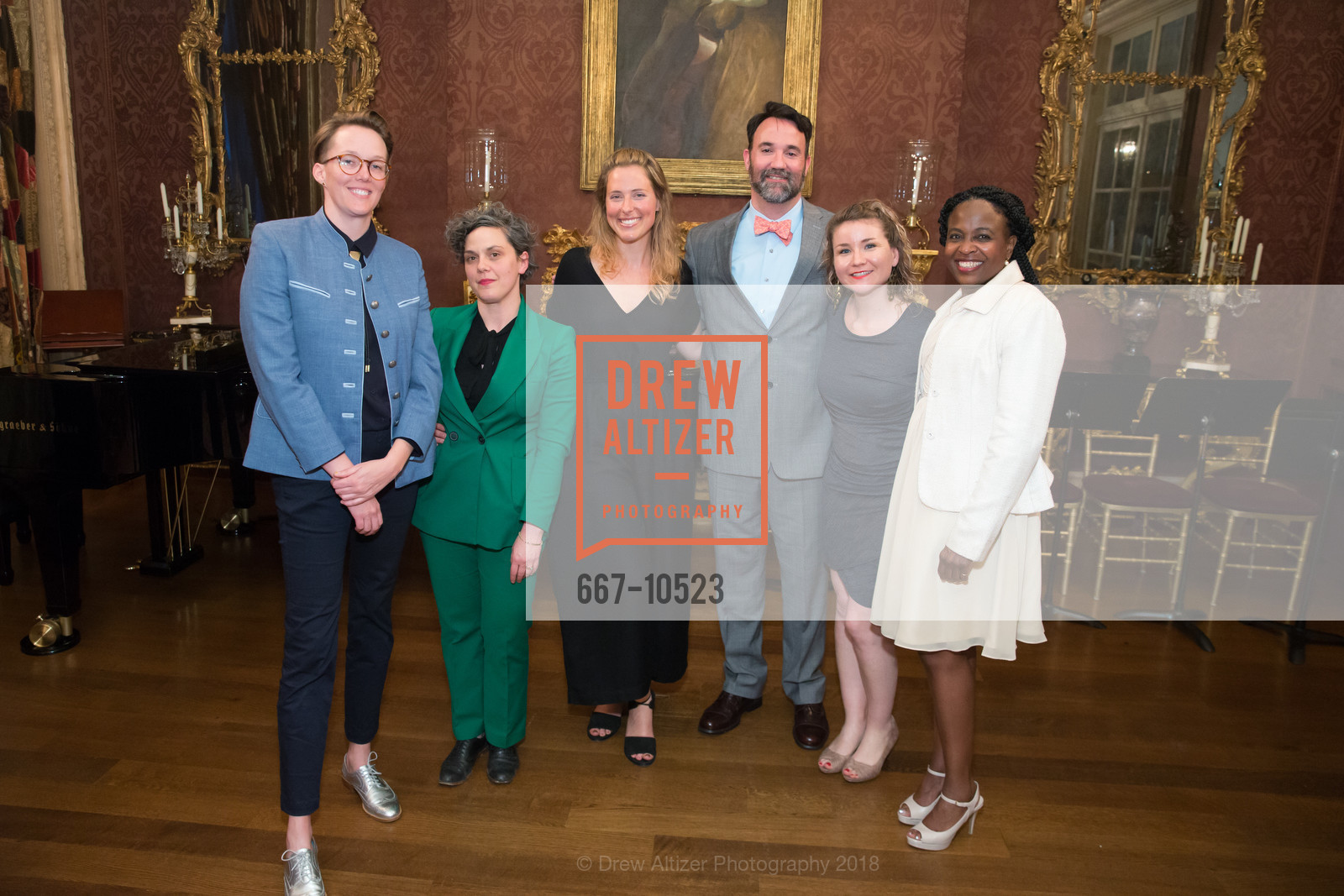 Jordan Karnes, Linda Riccardi, Kathryn Keslosky, Matthew Travisano, Lisa Orkish, Staci Smith, Gordon and Ann Getty Host Oakland School for the Arts, Private Residence, April 26th, 2018, Photo #667-10523 Jordan Karnes, Linda Riccardi, Kathryn Keslosky, Matthew Travisano, Lisa Orkish, Staci Smith, Photo #667-10523