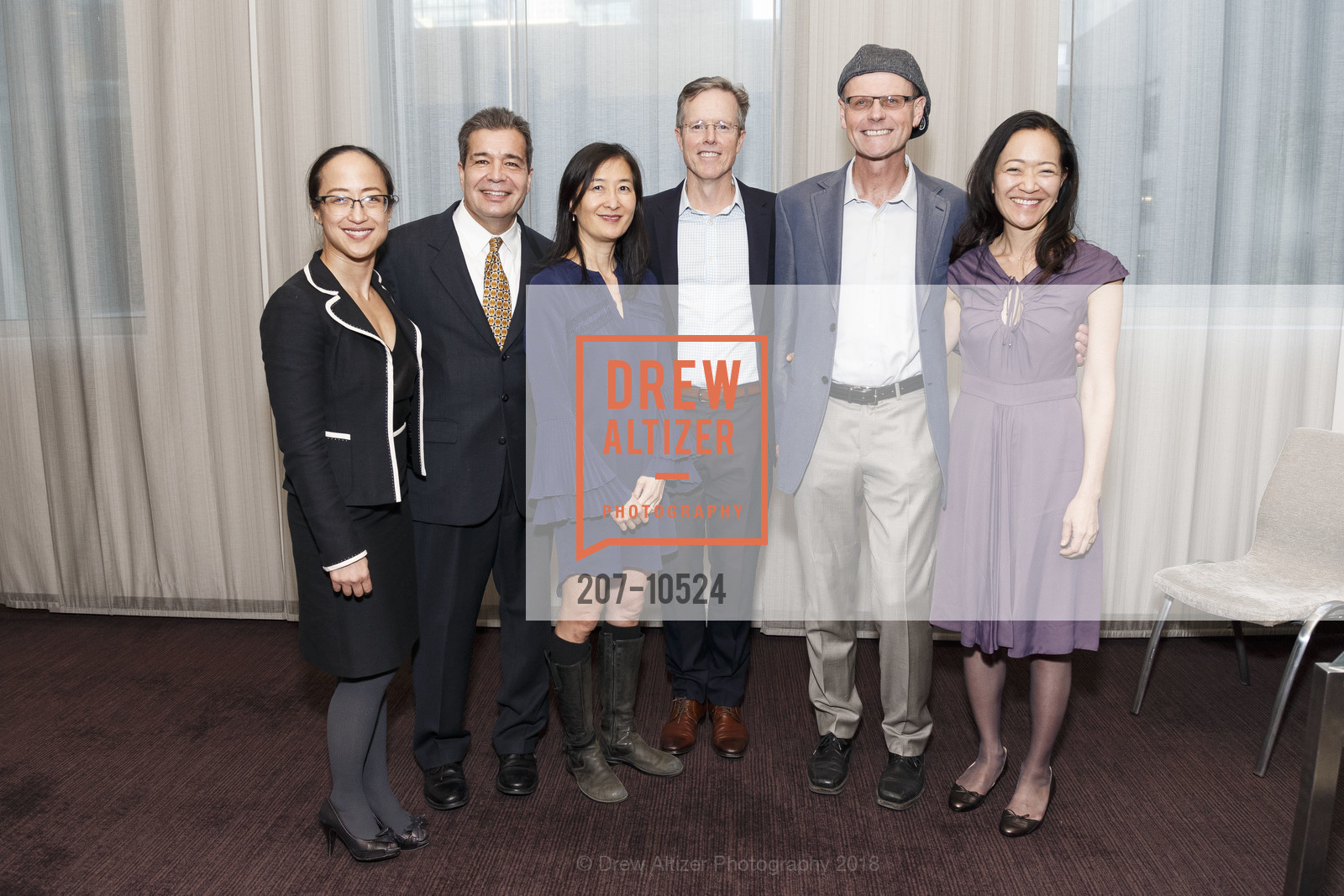 Annette Chen, Simon Ashiku, Caroline Tsen, James Morris, Roland Burgmann, Betty Suh-Burgmann, Harvard Club Annual Dinner with Larry Summers, Former US Secretary of Treasury and Former President of Harvard University, St Regis. 125 3rd St, San Francisco, CA 94103, April 26th, 2018, Photo #207-10524 Annette Chen, Simon Ashiku, Caroline Tsen, James Morris, Roland Burgmann, Betty Suh-Burgmann, Photo #207-10524