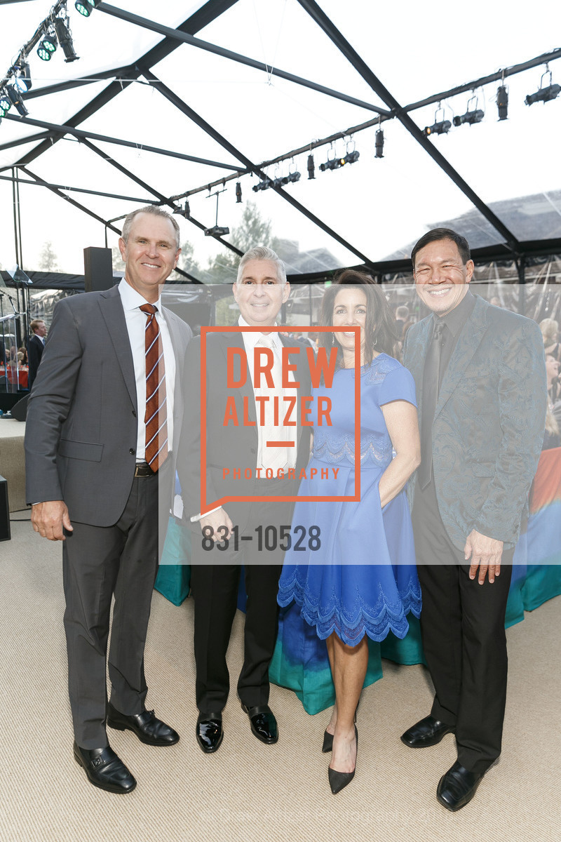 Tom Gelbach, Eric Murphy, Joyce Gelbach, Tim Su, Part the Cloud Gala Benefiting Alzheimer's Association 2018, Rosewood Hotel. 2825 Sand Hill Road, April 28th, 2018, Photo #831-10528 Tom Gelbach, Eric Murphy, Joyce Gelbach, Tim Su, Photo #831-10528
