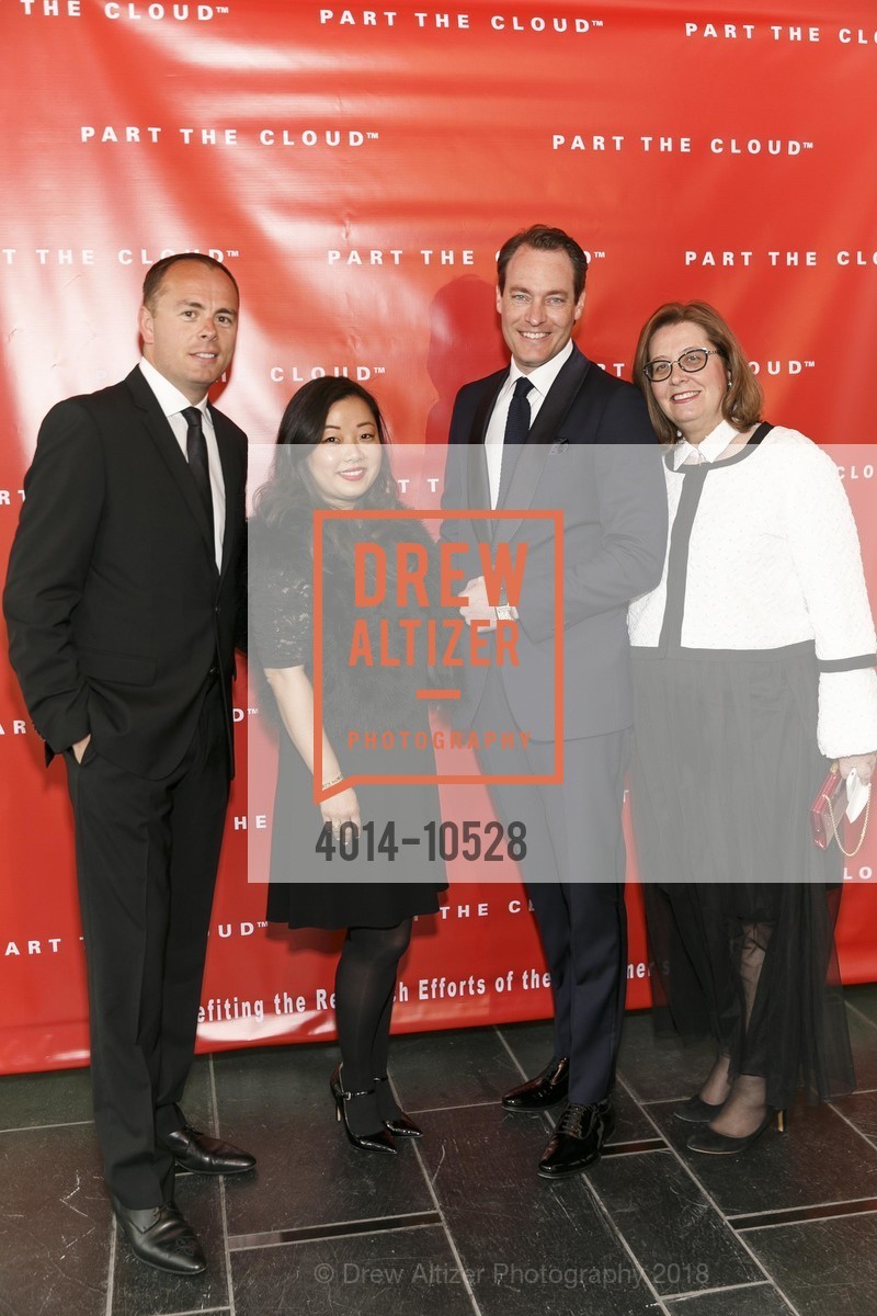 Yann Leconte, Rena Choe, Friso Cramer, Worthy McCarthy, Part the Cloud Gala Benefiting Alzheimer's Association 2018, Rosewood Hotel. 2825 Sand Hill Road, April 28th, 2018, Photo #4014-10528 Yann Leconte, Rena Choe, Friso Cramer, Worthy McCarthy, Photo #4014-10528