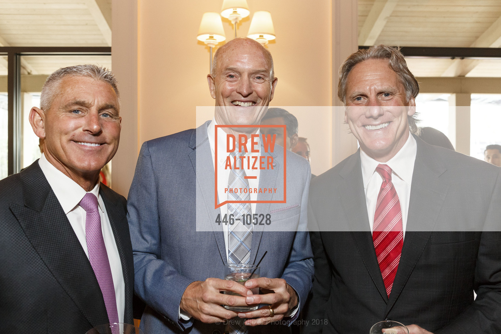 Steve Andrighetto, Brad Lyman, Mark Mordell, Part the Cloud Gala Benefiting Alzheimer's Association 2018, Rosewood Hotel. 2825 Sand Hill Road, April 28th, 2018, Photo #446-10528 Steve Andrighetto, Brad Lyman, Mark Mordell, Photo #446-10528