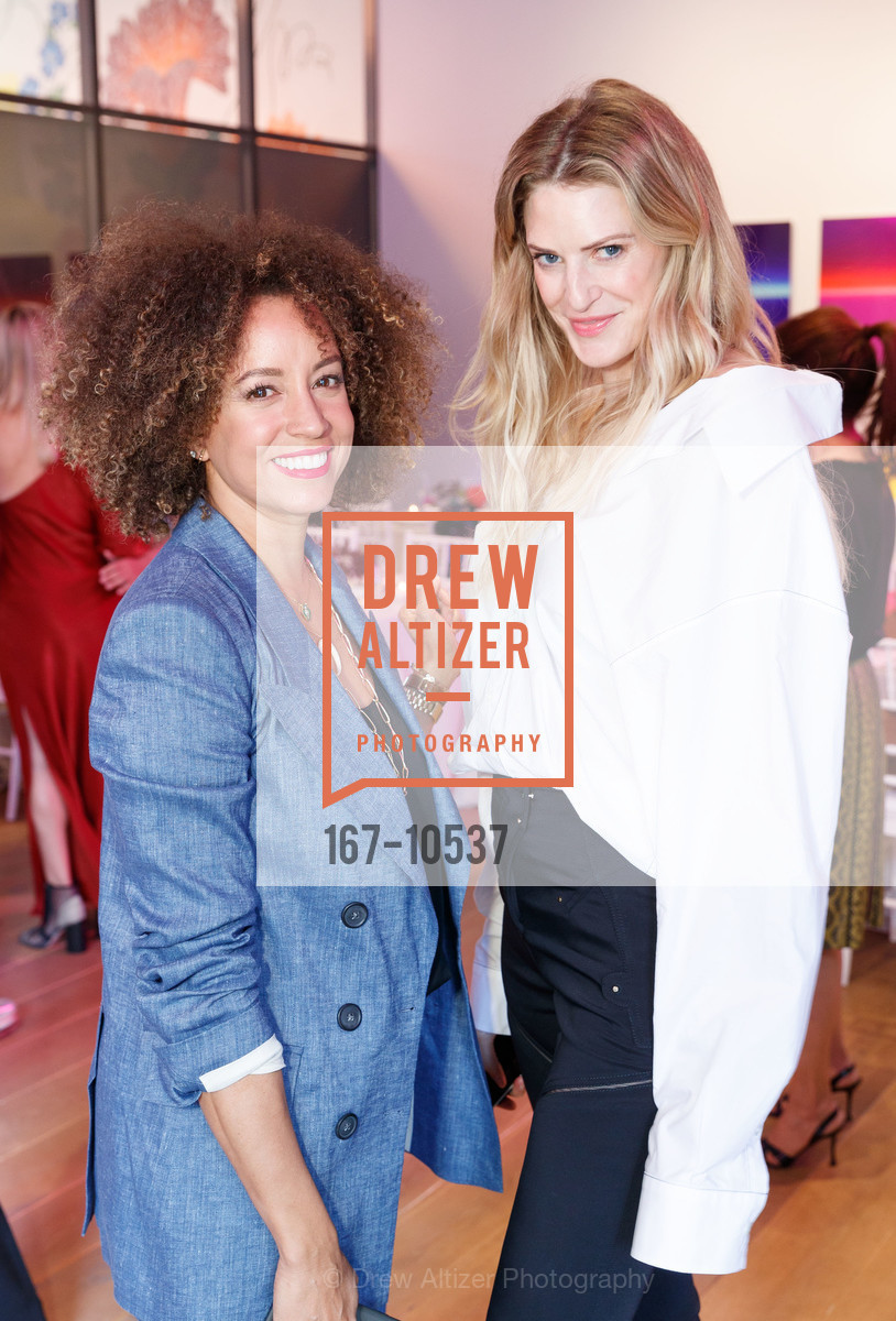 Lauren Godfrey, Emily Wheeler, Esteban Cortazar Hosted by Mary Gonsalves Kinney Trunk Show 2018, 836 Montgomery St, San Francisco, CA 94133. 836 Montgomery St, San Francisco, CA 94133, Photo #167-10537 Lauren Godfrey, Emily Wheeler, Photo #167-10537