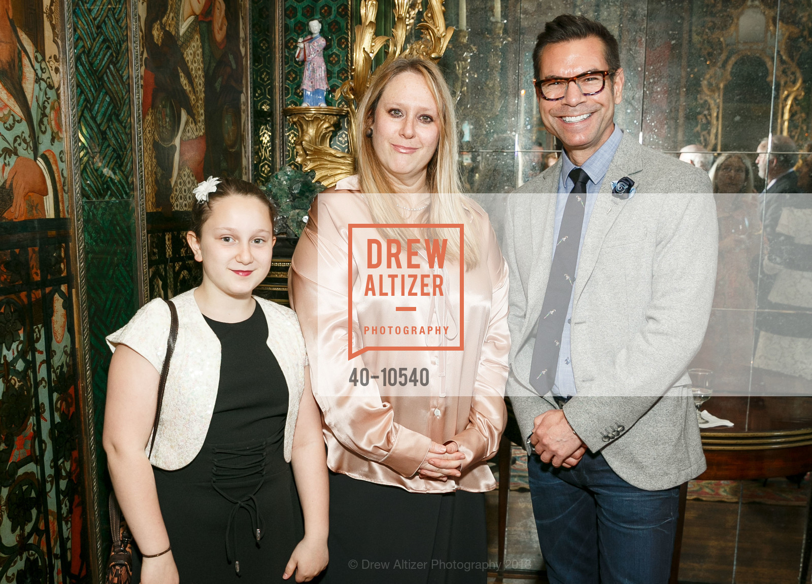 Hannah Harris, Courtney Beck, Robert Mison, Gordon and Ann Getty Host Philharmonia Baroque Orchestra, Private Residence, April 30th, 2018, Photo #40-10540 Hannah Harris, Courtney Beck, Robert Mison, Photo #40-10540