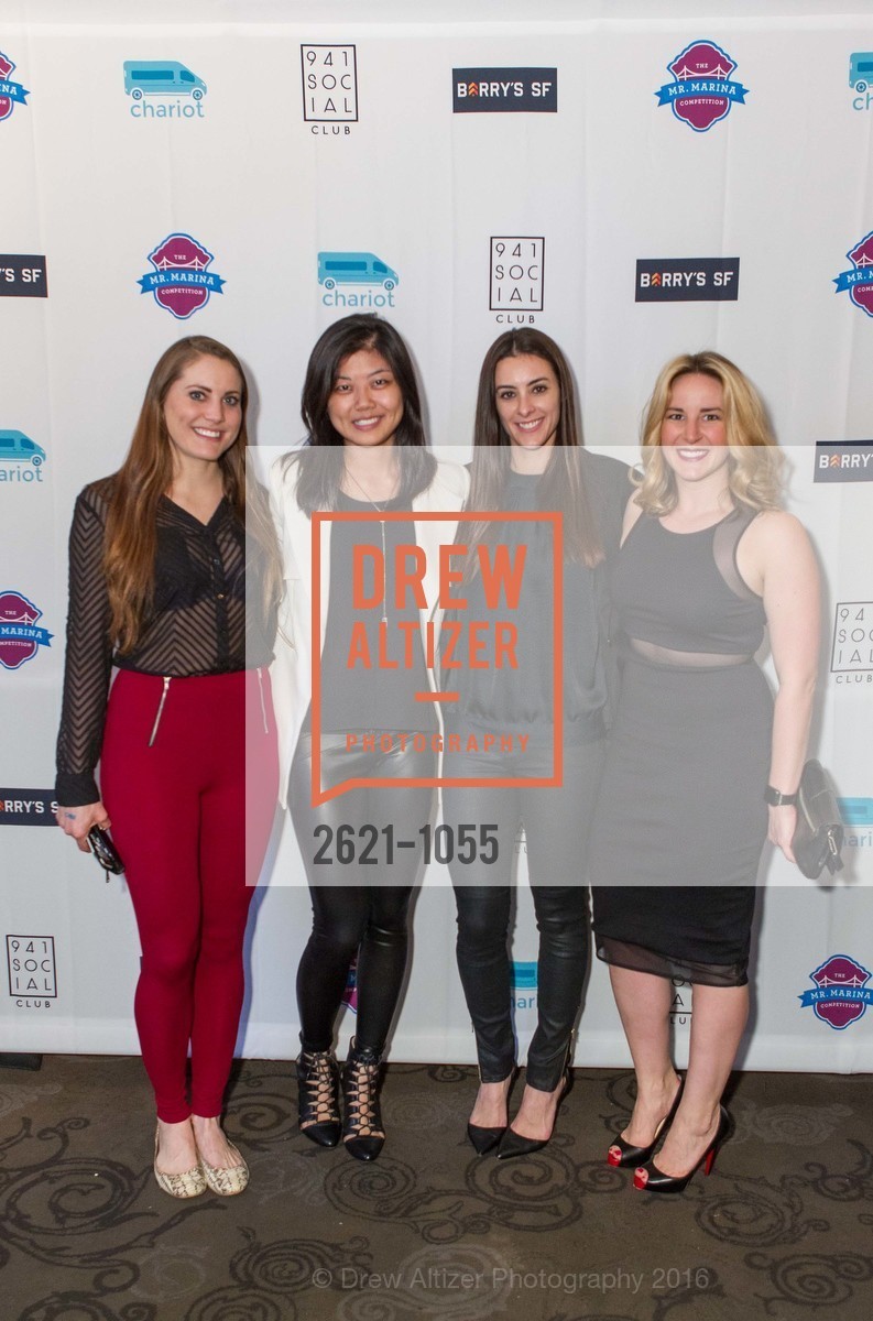 Monica Green, Amber Jin, Brittany Ballard, Alicia Fausten, The 2016 Mr. Marina Competition, The Regency Ballroom. 1290 Sutter St, March 22nd, 2016, Photo #2621-1055 Monica Green, Amber Jin, Brittany Ballard, Alicia Fausten, Photo #2621-1055