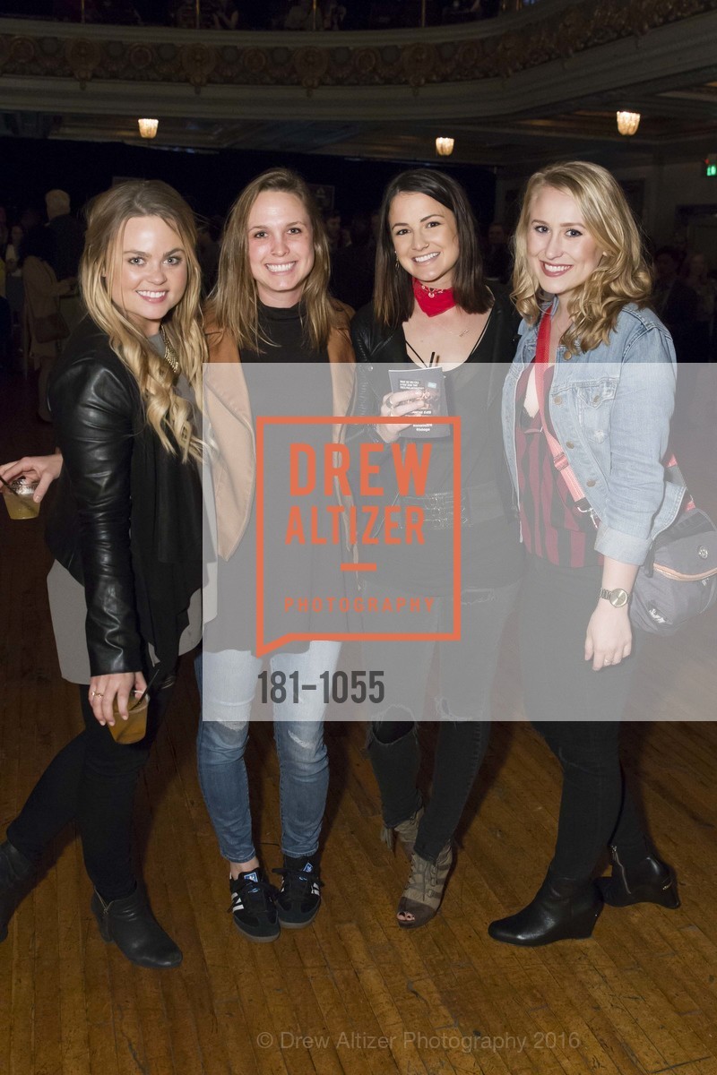 Sydney Hayes, Natalie Laughlin, Alex Schraeder, Kelly Miller, The 2016 Mr. Marina Competition, The Regency Ballroom. 1290 Sutter St, March 22nd, 2016, Photo #181-1055 Sydney Hayes, Natalie Laughlin, Alex Schraeder, Kelly Miller, Photo #181-1055