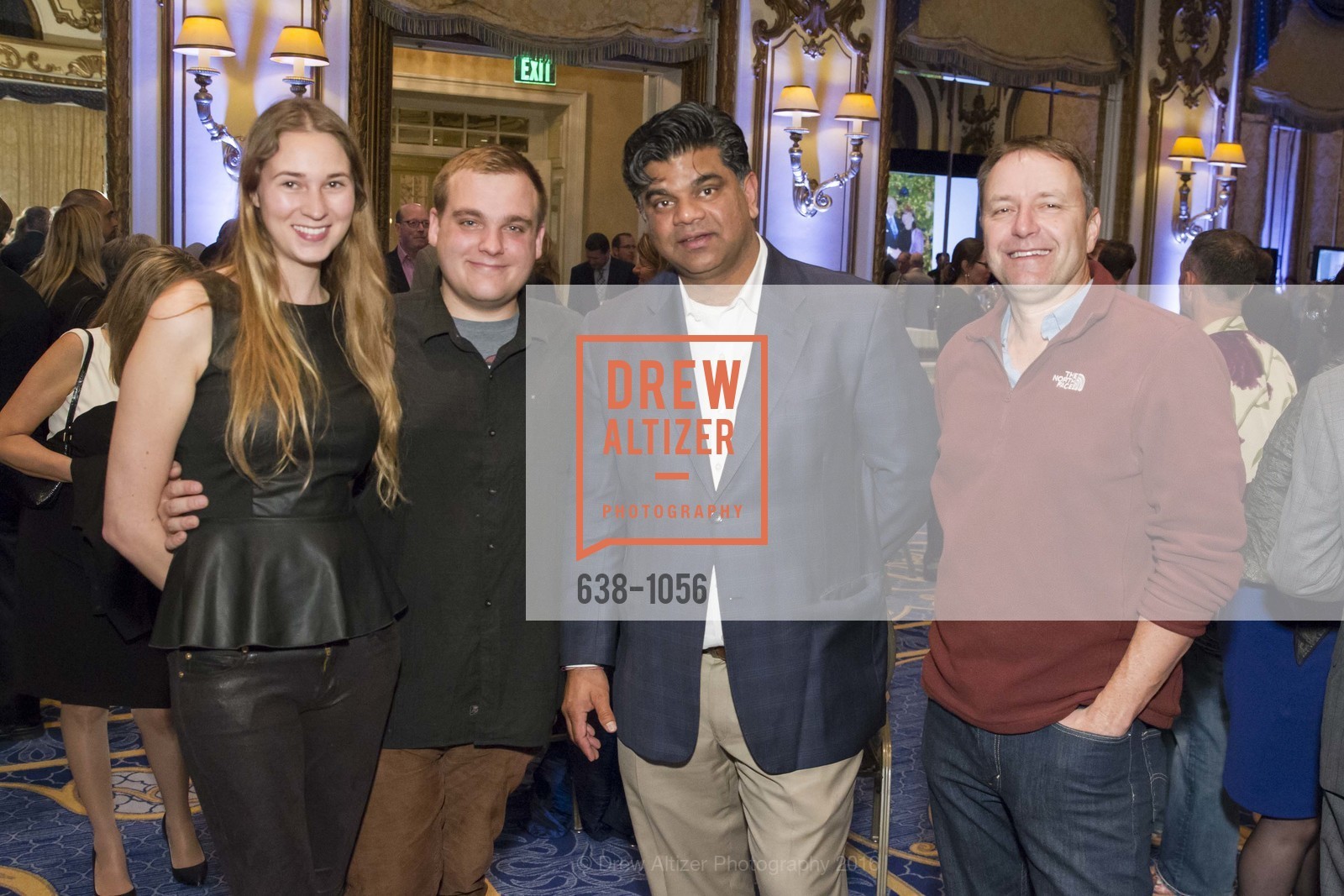 Jessica Ryan, Austin Klein, Ankit Sahu, Pete Gettner, A Farewell Toast to Tom Klein, Fairmont San Francisco, Venetian Room. 950 Mason St, March 22nd, 2016, Photo #638-1056 Jessica Ryan, Austin Klein, Ankit Sahu, Pete Gettner, Photo #638-1056
