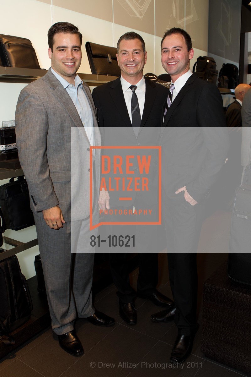 Grant Guidinger, James Nardini, Derek Johnson, XPRIZE/ Opening of PORSCHE DESIGN to Benefit the Junior Committee of the Fine Arts Museums, US, April 1st, 2011, Photo #81-10621 Grant Guidinger, James Nardini, Derek Johnson, Photo #81-10621