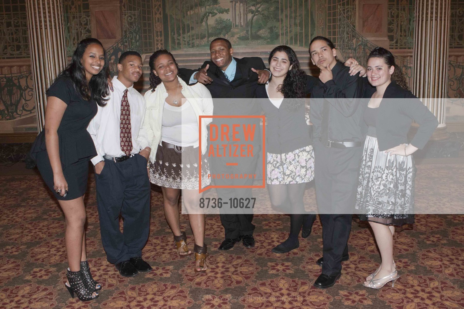 Asmara Ghebreyesus, Waynelle Buckner, Shawn'te Smith, Irlanzjuan Martin, Ileana Moncaga, Troy Reinhard, Jezi Correa, BOYS & GIRLS CLUBS of SAN FRANCISCO's Charles Schwab 2011 Youth of the Year, US, February 17th, 2011, Photo #8736-10627 Asmara Ghebreyesus, Waynelle Buckner, Shawn'te Smith, Irlanzjuan Martin, Ileana Moncaga, Troy Reinhard, Jezi Correa, Photo #8736-10627