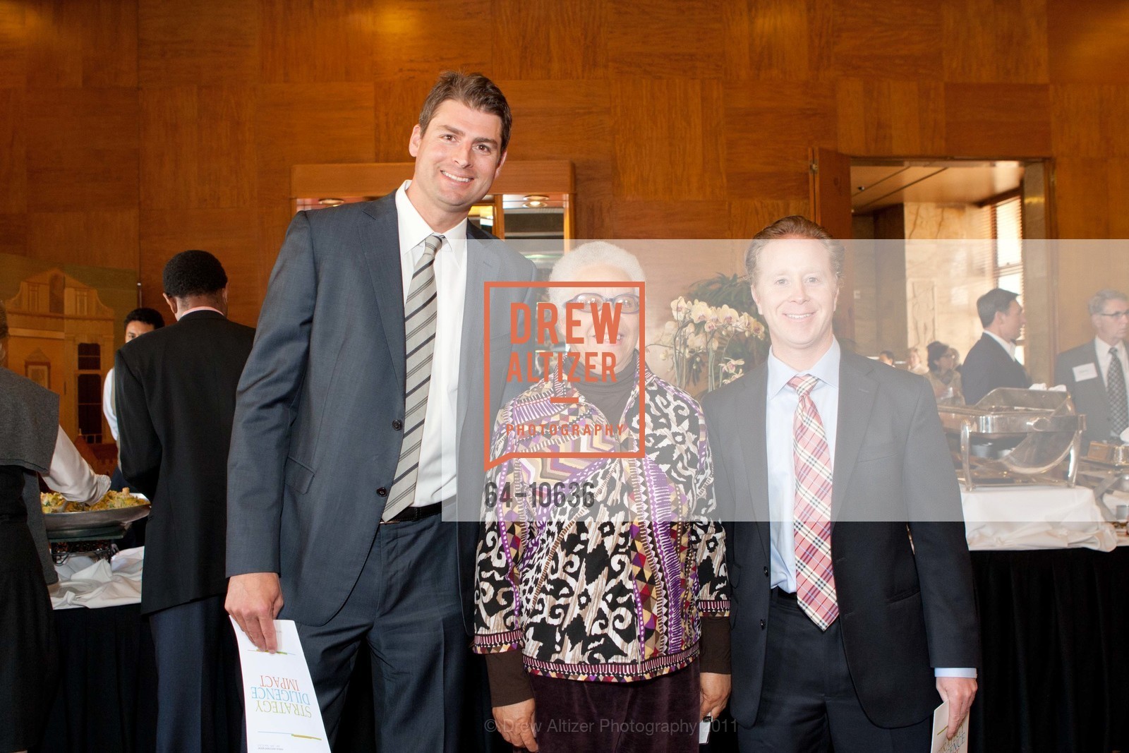 Tim Brown, Ann Smith, Max Gilman, The SAN FRANCISCO FOUNDATION Annual Legacy Society Luncheon, City Club of San Francsico. 155 Sansome Street, May 9th, 2011, Photo #64-10636 Tim Brown, Ann Smith, Max Gilman, Photo #64-10636