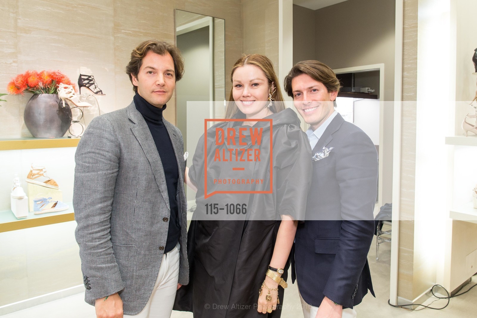 Ricardo D'Almeida, Tatiana Sorokko, Edgardo Osorio, Aquazzura Creator Edgardo Osorio Personal Appearance at Saks Fifth Avenue, Saks Fifth Avenue, March 29th, 2016, Photo #115-1066 Ricardo D'Almeida, Tatiana Sorokko, Edgardo Osorio, Photo #115-1066