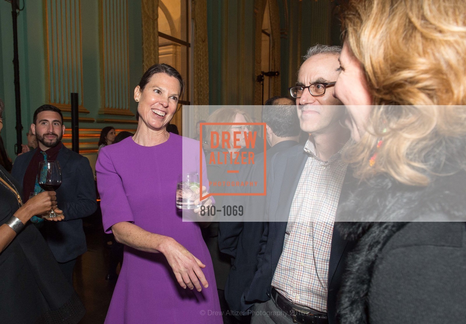 Dorka Keehn, Peter Branstein, ArtCare Benefit Celebrating the Mayor’s Art Award and the ArtCare Lifetime Achievement Award, Green Room, War Memorial Building, Green Room, War Memorial Building, March 29th, 2016, Photo #810-1069 Dorka Keehn, Peter Branstein, Photo #810-1069