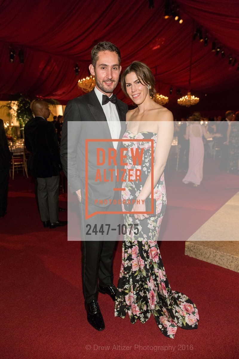 Kevin Systrom, Nicole Systrom, The Mid-Winter Gala 2016 Sponsored by Dolce & Gabbana, Legion of Honor. 100 34th Ave, March 31st, 2016, Photo #2447-1075 Kevin Systrom, Nicole Systrom, Photo #2447-1075