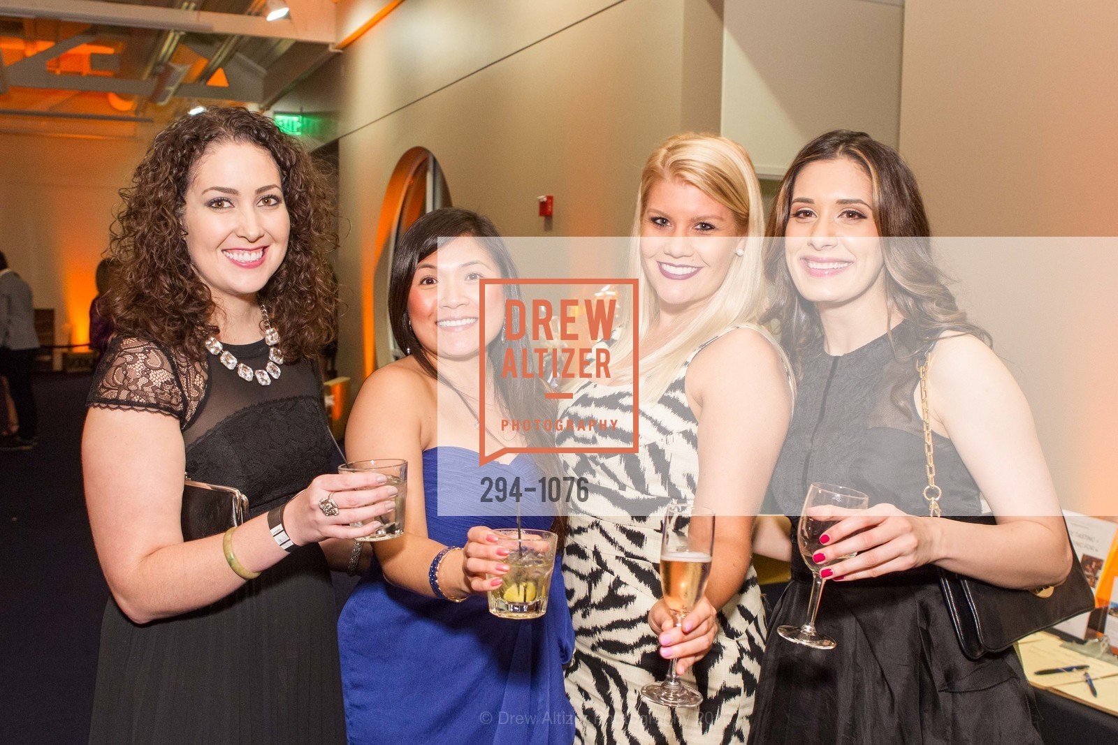 Shea Gerula, Mary Ann Nguyen, Laura Davis, Zarina Khan, Spinsters of San Francisco: Patrons Gala 2016, The Presido, Observation Post. 211 Lincoln Blvd San Francisco, CA 94129, April 2nd, 2016, Photo #294-1076 Shea Gerula, Mary Ann Nguyen, Laura Davis, Zarina Khan, Photo #294-1076