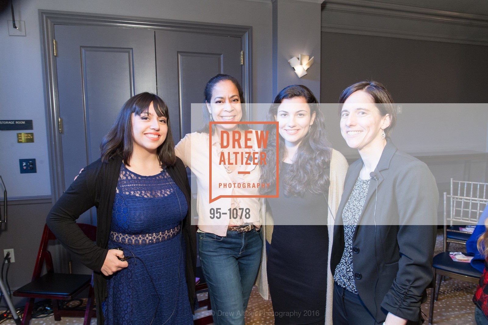 Jasmine Cano, Adaora Udoji, Sophia Dominguez, Amber Roy, WOMEN PIONEERS IN VIRTUAL REALITY, The Battery, April 4th, 2016, Photo #95-1078 Jasmine Cano, Adaora Udoji, Sophia Dominguez, Amber Roy, Photo #95-1078