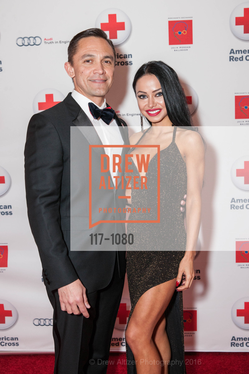 Ezra Garrett, Zamira Powers, Red Cross Gala, Julia Morgan Ballroom. 465 California St, April 1st, 2016, Photo #117-1080 Ezra Garrett, Zamira Powers, Photo #117-1080
