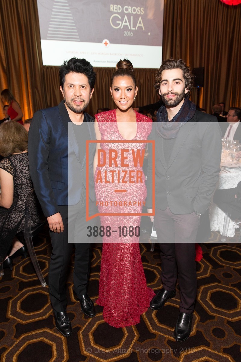 Hector Estrada, Lillian Phan, Devon Zeigler, Red Cross Gala, Julia Morgan Ballroom. 465 California St, April 1st, 2016, Photo #3888-1080 Hector Estrada, Lillian Phan, Devon Zeigler, Photo #3888-1080