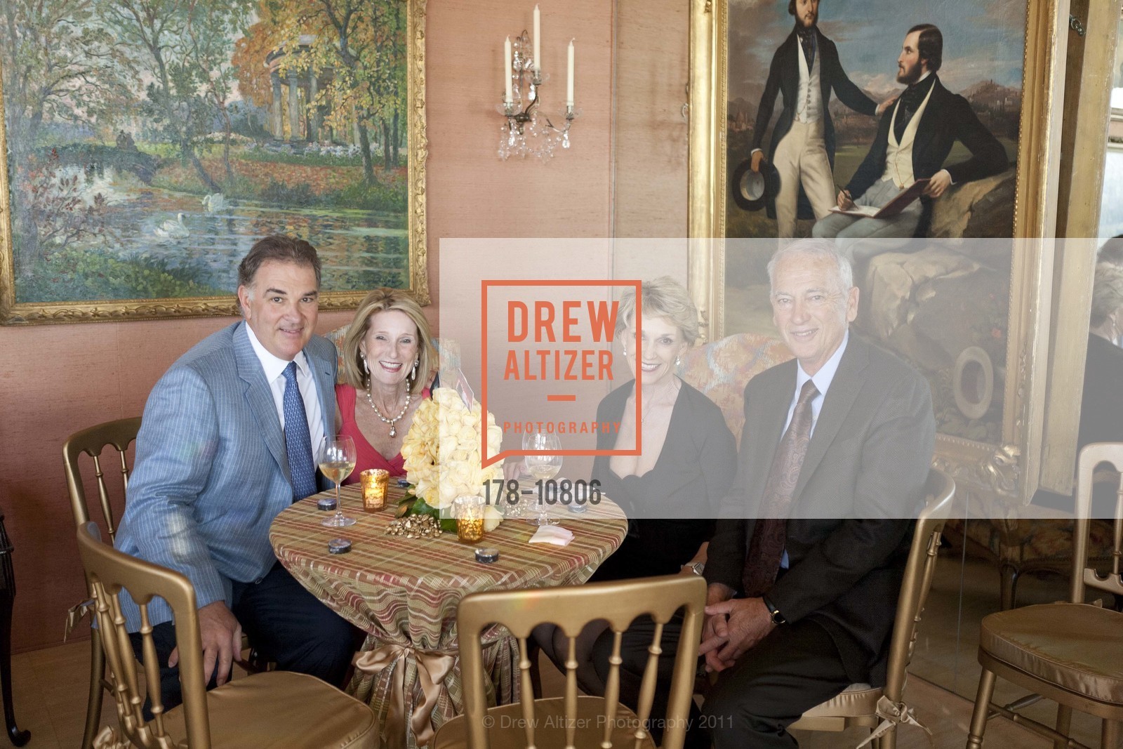 Dennis Calas, Lorna Meyer, Carol Parker, Gerhard Parker, GEORGE AND CHARLOTTE SHULTZ Host SF OPERA'S Der Ring des Nibelungen Pre-Party, US, June 21st, 2011, Photo #178-10806 Dennis Calas, Lorna Meyer, Carol Parker, Gerhard Parker, Photo #178-10806