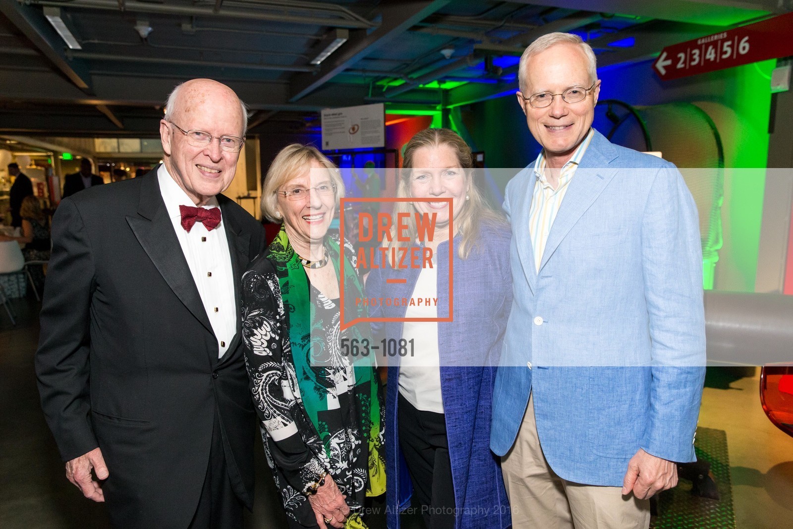 Burt McMurtry, Deedee McMurtry, Signe Ostby, Scott Cook, Exploratorium Spring Gala: Play is Serious Business!, Exploratorium. Pier 15, April 6th, 2016, Photo #563-1081 Burt McMurtry, Deedee McMurtry, Signe Ostby, Scott Cook, Photo #563-1081