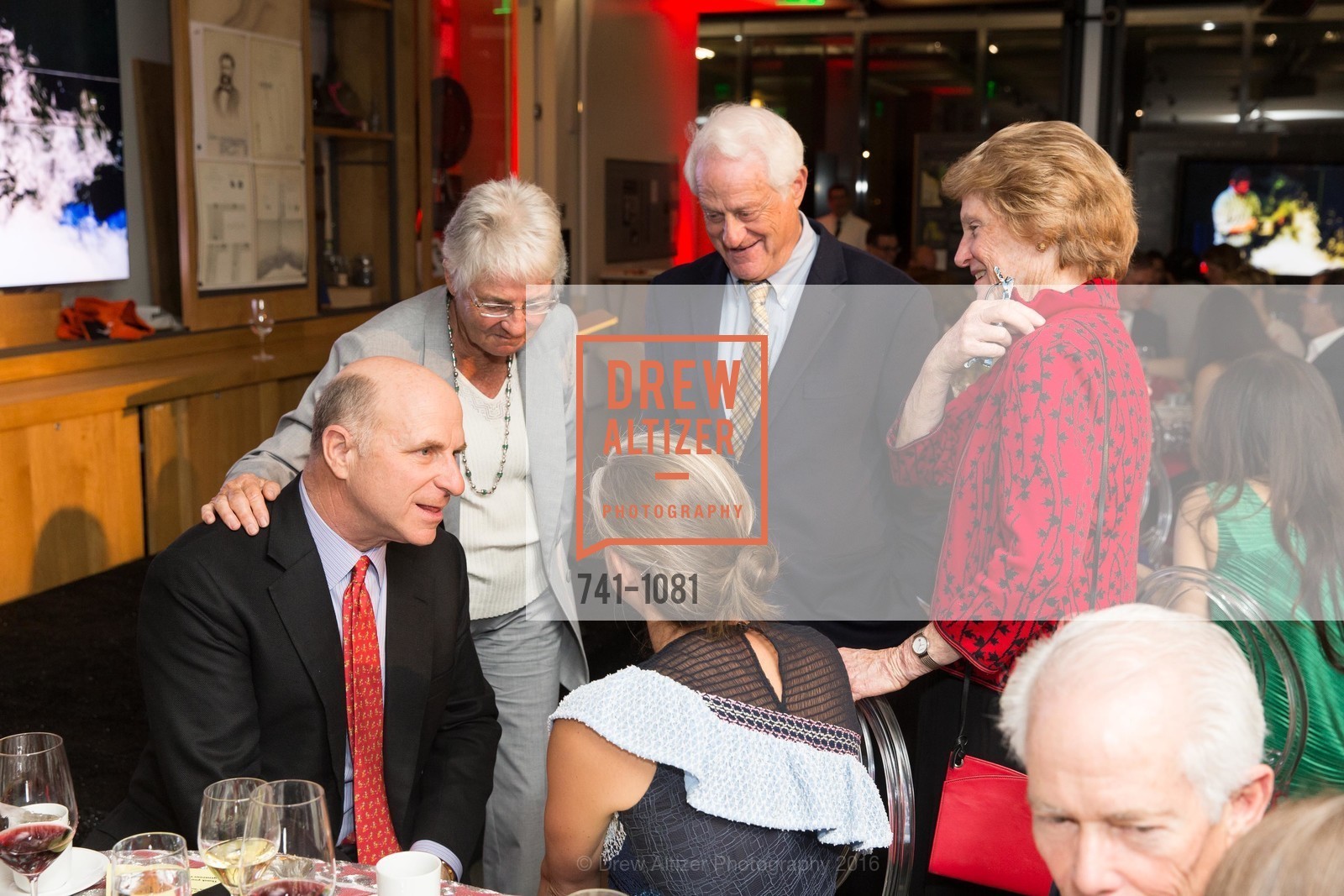 Bill Fisher, Ute Bowes, Toby Rosenblatt, Sally Rosenblatt, Exploratorium Spring Gala: Play is Serious Business!, Exploratorium. Pier 15, April 6th, 2016, Photo #741-1081 Bill Fisher, Ute Bowes, Toby Rosenblatt, Sally Rosenblatt, Photo #741-1081