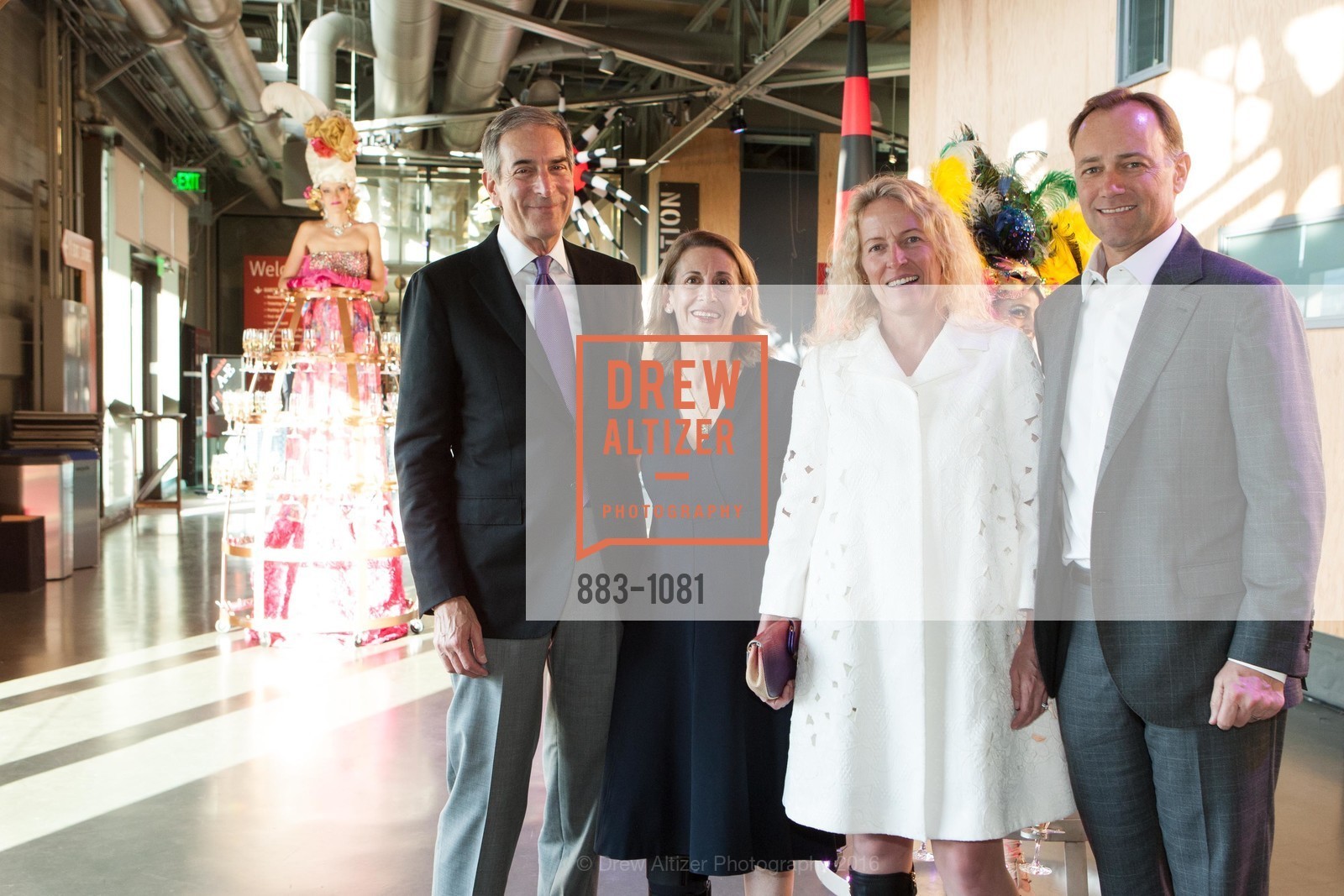 Roberta Katz, Chuck Katz, Shona Brown, John Rohrer, Exploratorium Spring Gala: Play is Serious Business!, Exploratorium. Pier 15, April 6th, 2016, Photo #883-1081 Roberta Katz, Chuck Katz, Shona Brown, John Rohrer, Photo #883-1081