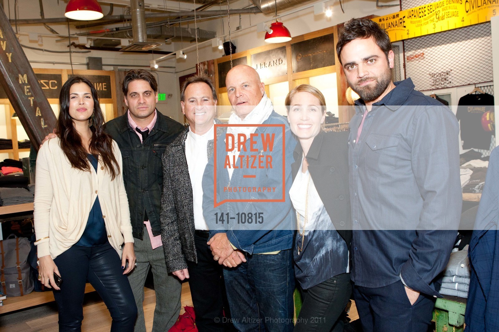 Shanda Chapin-Rienzo, Nathan Brown, Larry Russ, Mark Werts, Melissa Brown, Demetrius Chapin-Rienzo, INDUSTRIE DENIM Launch Party Benefitting The San Francisco Film Society, US, November 30th, 2011, Photo #141-10815 Shanda Chapin-Rienzo, Nathan Brown, Larry Russ, Mark Werts, Melissa Brown, Demetrius Chapin-Rienzo, Photo #141-10815