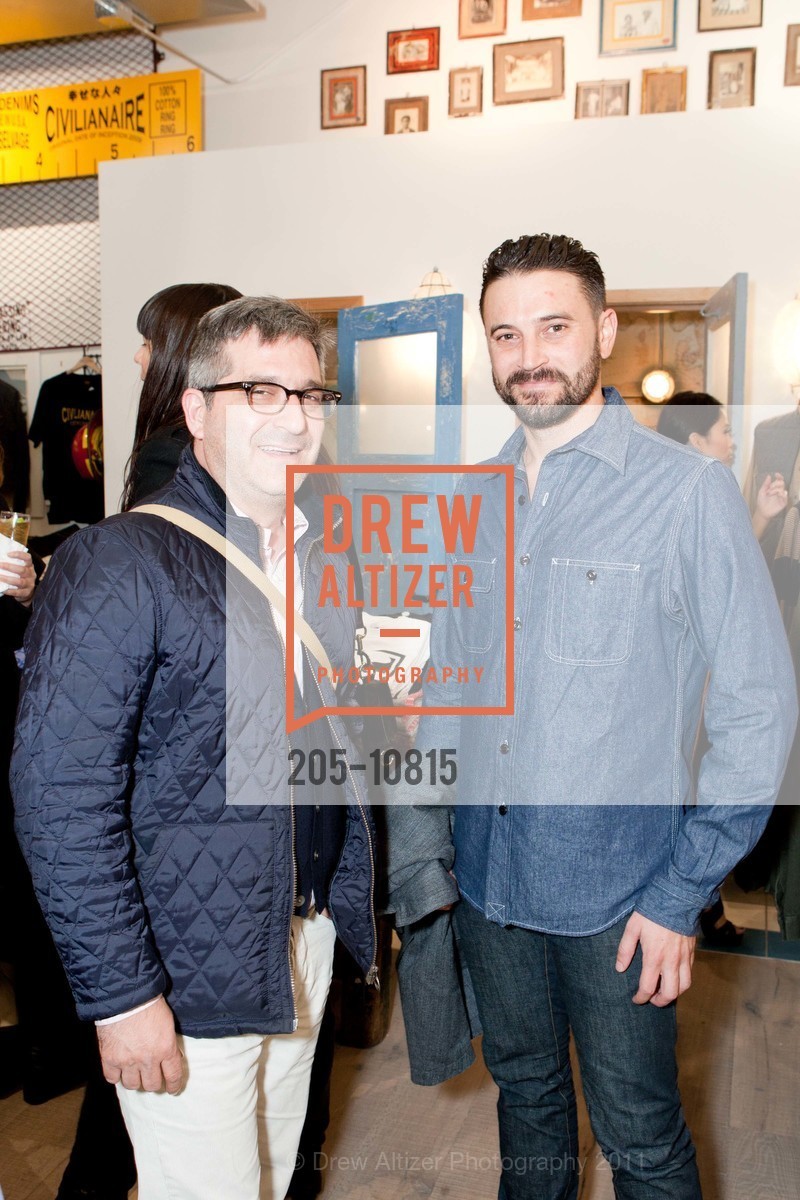 Michael Granath, ? Spector, INDUSTRIE DENIM Launch Party Benefitting The San Francisco Film Society, US, November 30th, 2011, Photo #205-10815 Michael Granath, ? Spector, Photo #205-10815