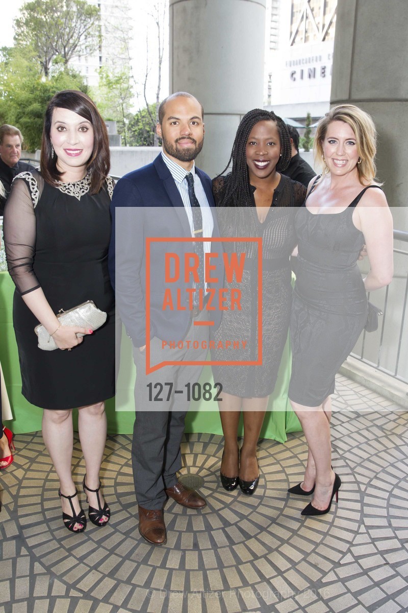 Christina Wurdack, Gerell Peterson, Adejire Bademosi, Sarah Mills Krutilek, Compass Family Services - Spring Benefit 2016, The Bently Reserve, April 6th, 2016, Photo #127-1082 Christina Wurdack, Gerell Peterson, Adejire Bademosi, Sarah Mills Krutilek, Photo #127-1082