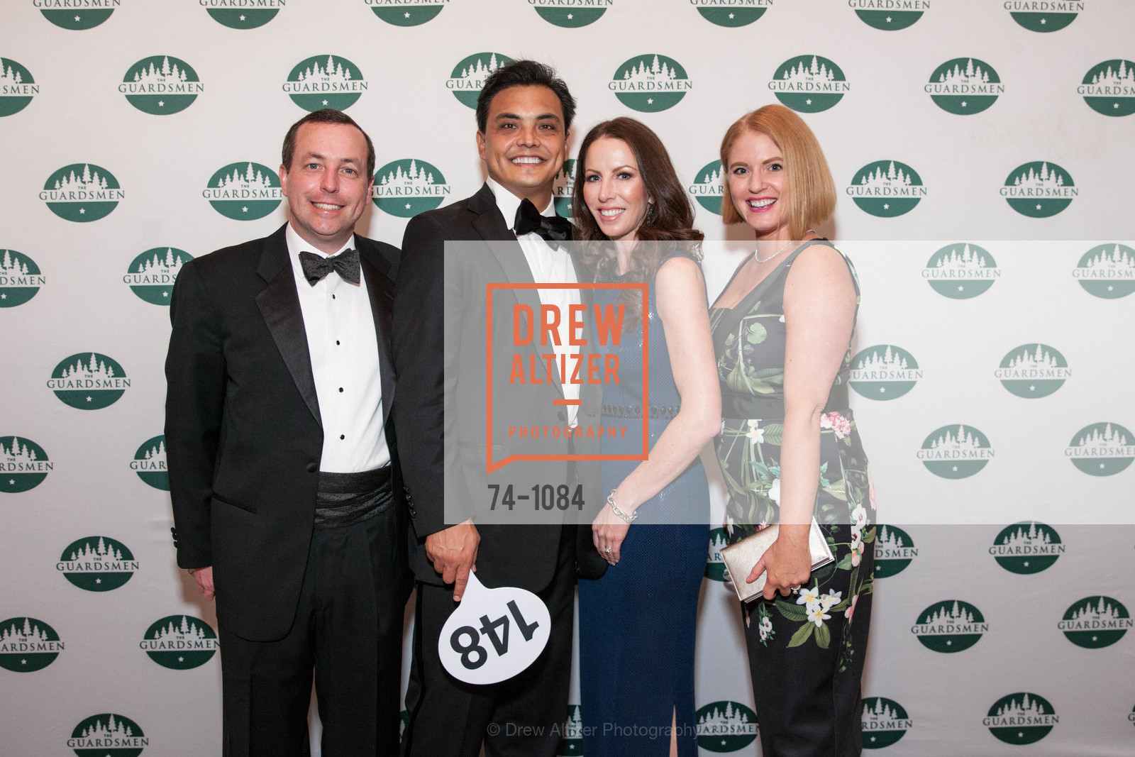 Will Bartlett, Jerry Brooner, Amber Hamilton, Jamie Bartlett, The 40th San Francisco Wine Auction, Fairmont Hotel, April 9th, 2016, Photo #74-1084 Will Bartlett, Jerry Brooner, Amber Hamilton, Jamie Bartlett, Photo #74-1084