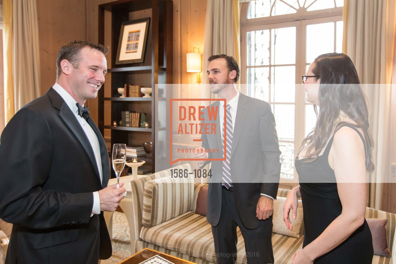 Adam Echter, Justin Carr, Katie Burton, The 40th San Francisco Wine Auction, Fairmont Hotel, April 9th, 2016, Photo #1586-1084 Adam Echter, Justin Carr, Katie Burton, Photo #1586-1084
